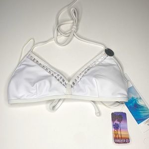 White Forever 21 Swim Top